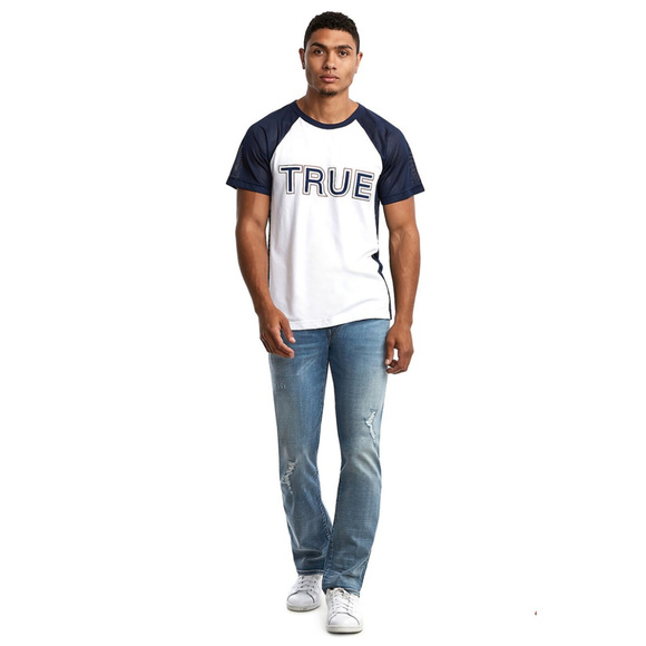 True Religion Men's Straight Distressed Jeans - Picture 4 of 4